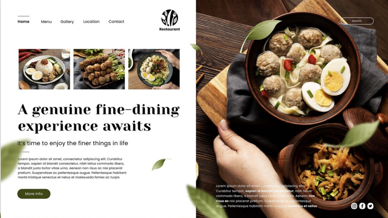Restaurant website